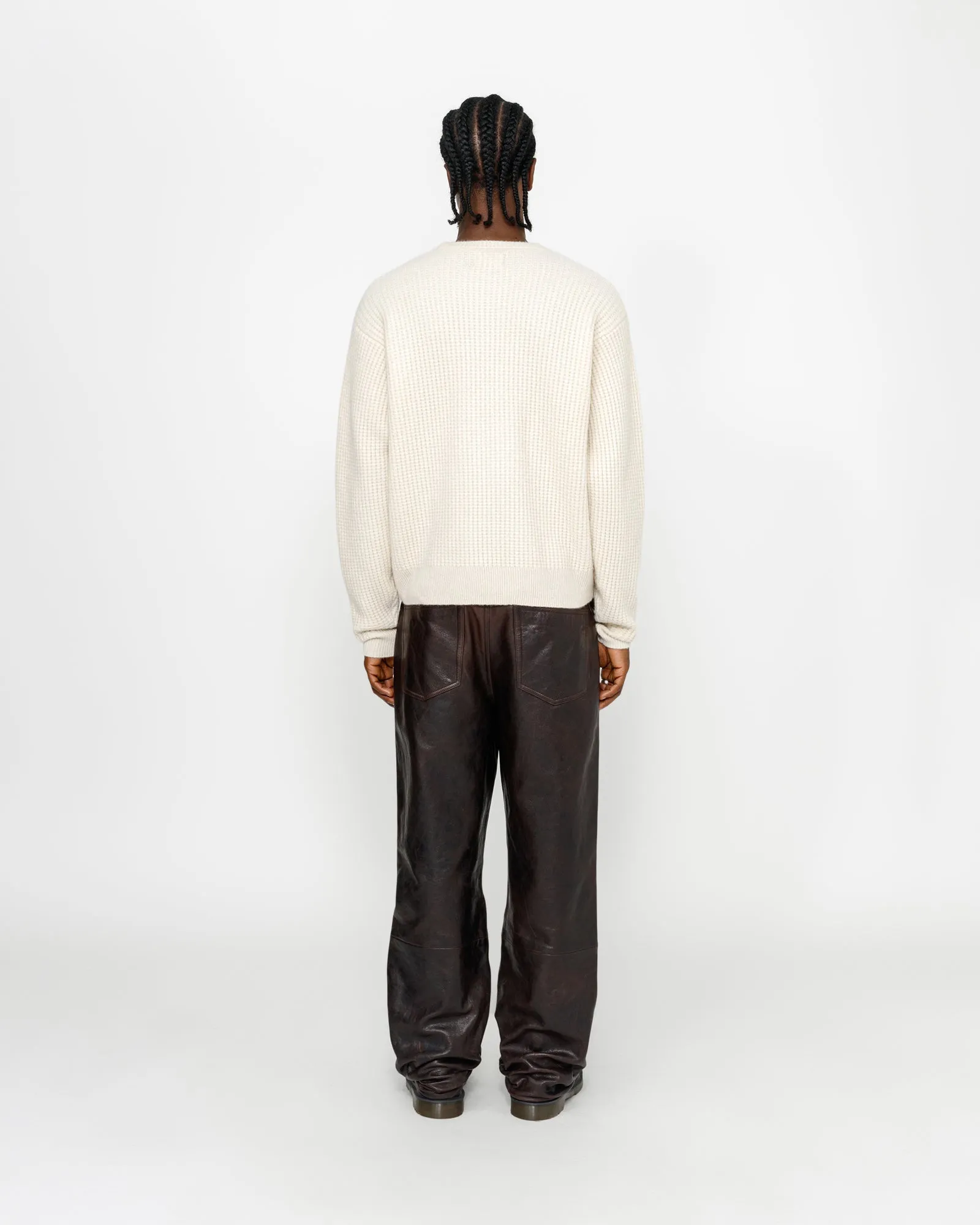 WAFFLE KNIT CASHMERE CREW sold by Stussy product image thumbnail 2