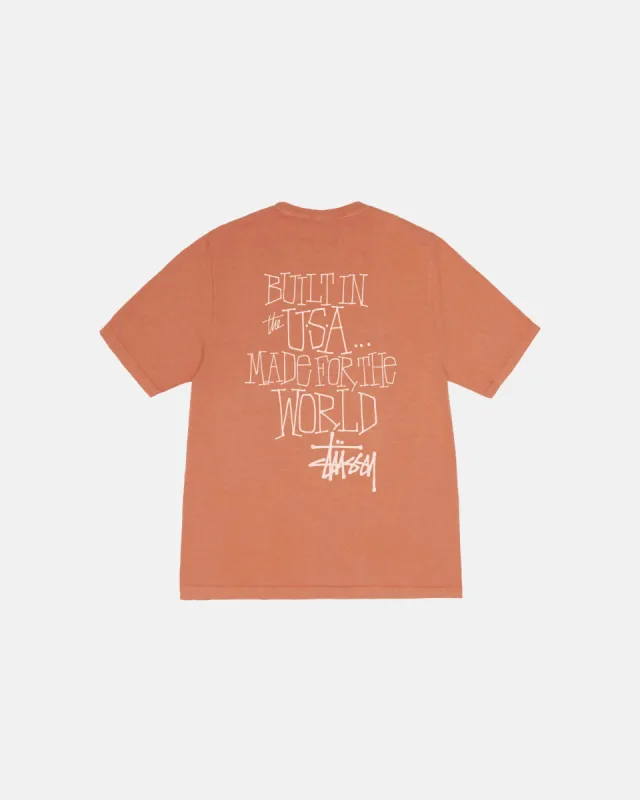 BUILT IN USA TEE PIGMENT DYED sold by Stussy