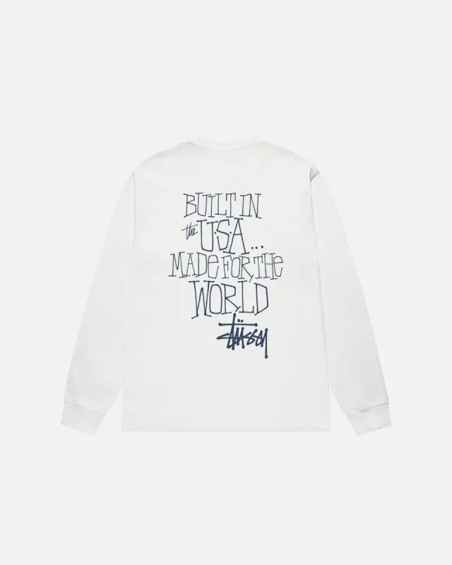 BUILT IN USA LS TEE PIGMENT DYED sold by Stussy