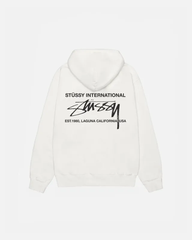 SMOOTH INTERNATIONAL HOODIE PIGMENT DYED sold by Stussy
