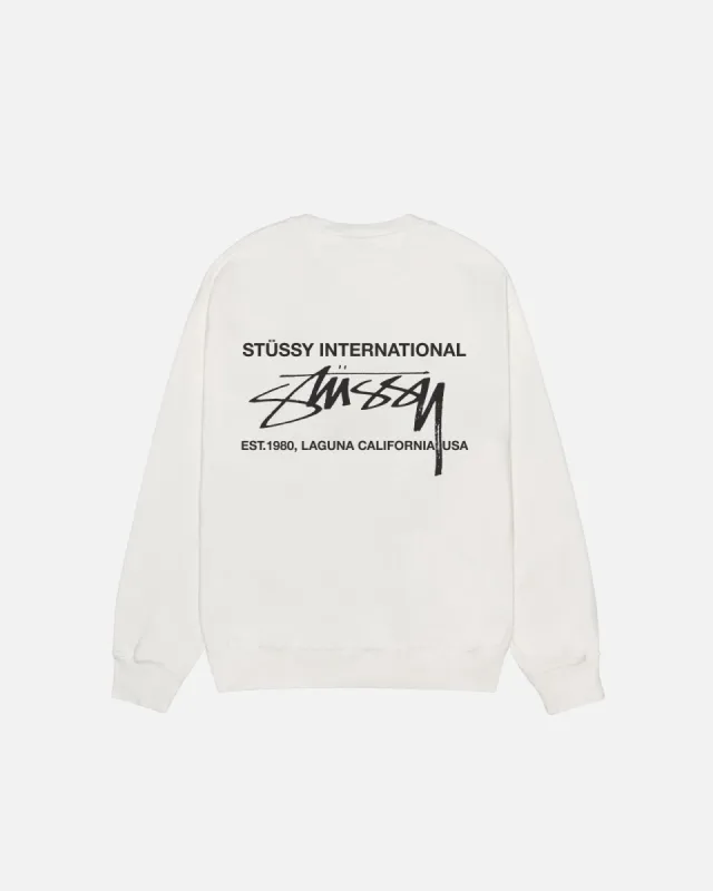 SMOOTH INTERNATIONAL CREW PIGMENT DYED sold by Stussy