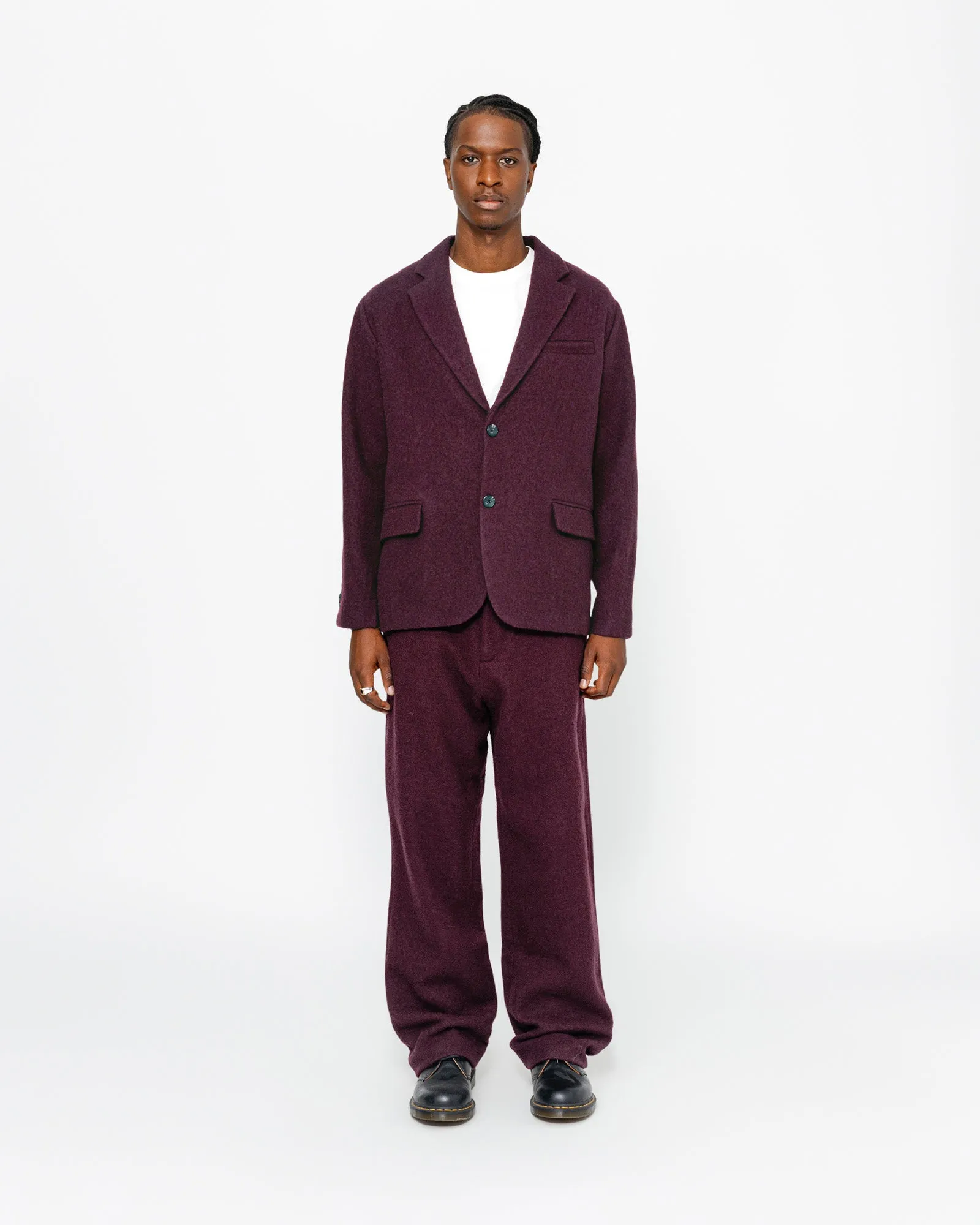 RELAXED TROUSER TEXTURED WOOL sold by Stussy
