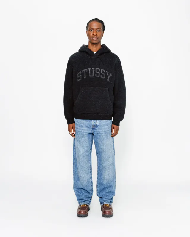 FELT PATCH KNIT HOODIE made by Stussy