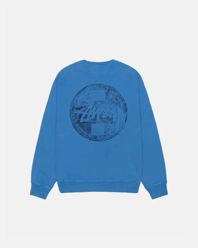 DOT STAMP CREW PIGMENT DYED sold by Stussy