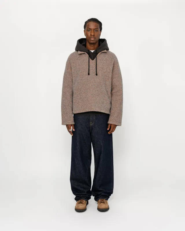 WOOL BLEND SHERPA PULLOVER sold by Stussy