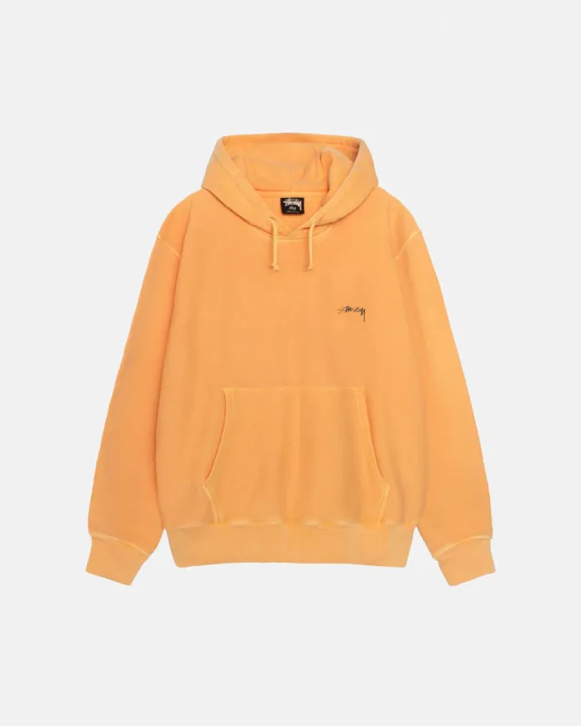SMOOTH STOCK HOODIE PIGMENT DYED sold by Stussy