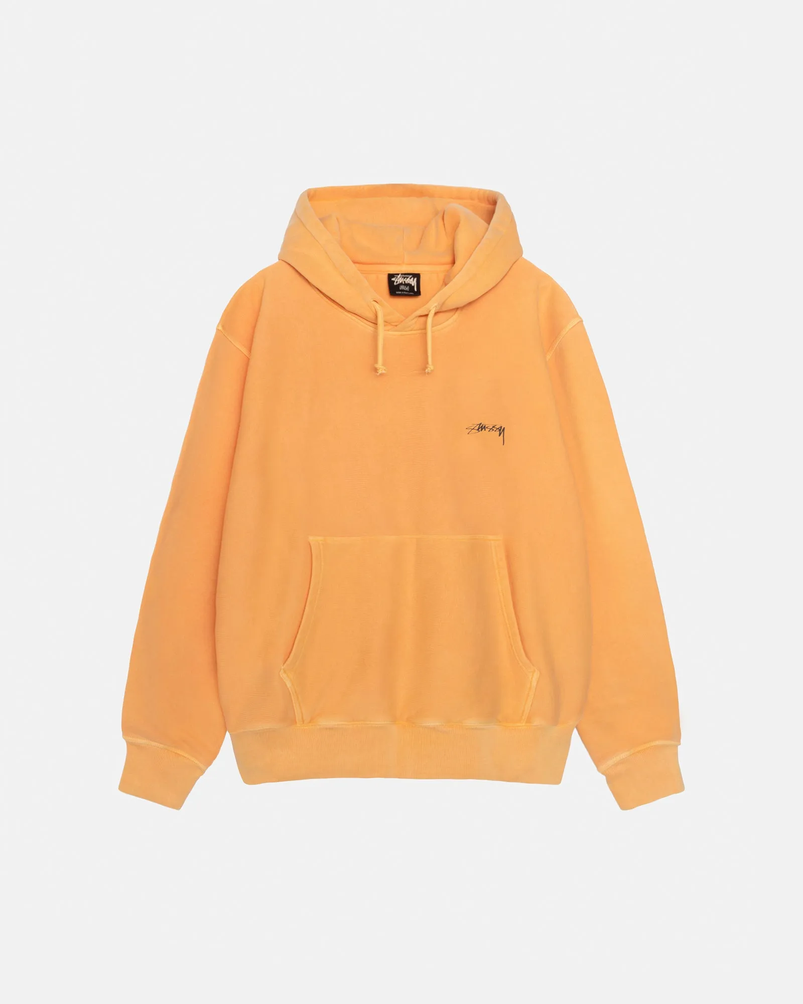 【STUSSY】SMOOTH STOCK HOODIE PIGMENT DYED◆ パーカー Stussy Smooth Stock Pigment Dyed Hoodie Black Men's - SS24 - US