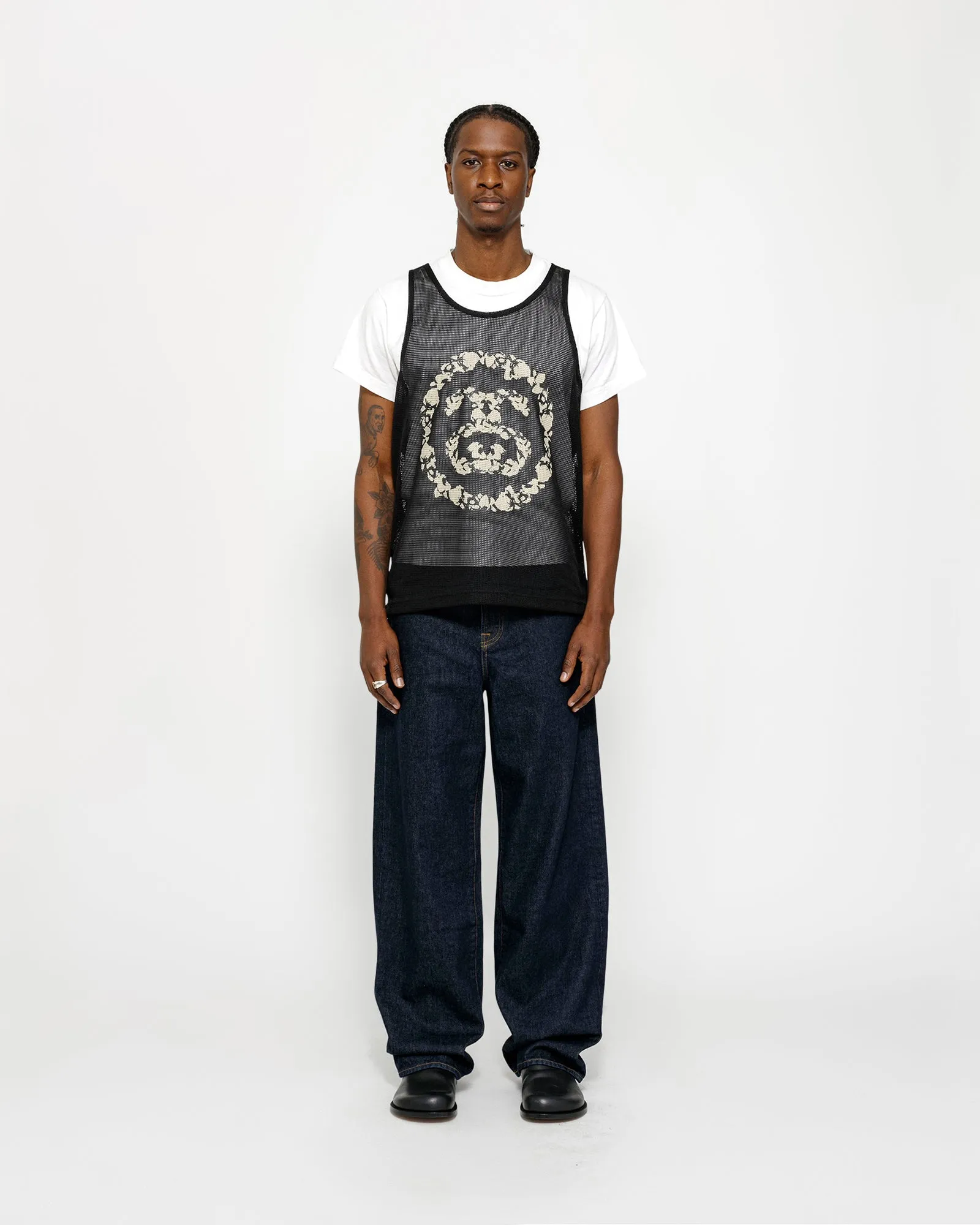 STÜSSY & DENIM TEARS MESH TANK sold by Stussy