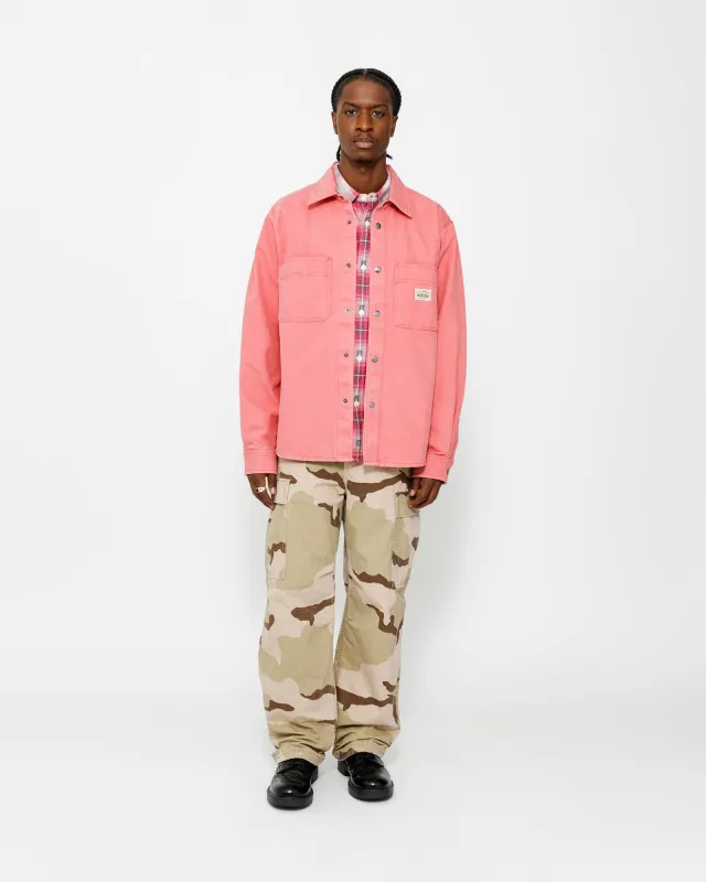 HEAVY WASHED CANVAS SHIRT made by Stussy