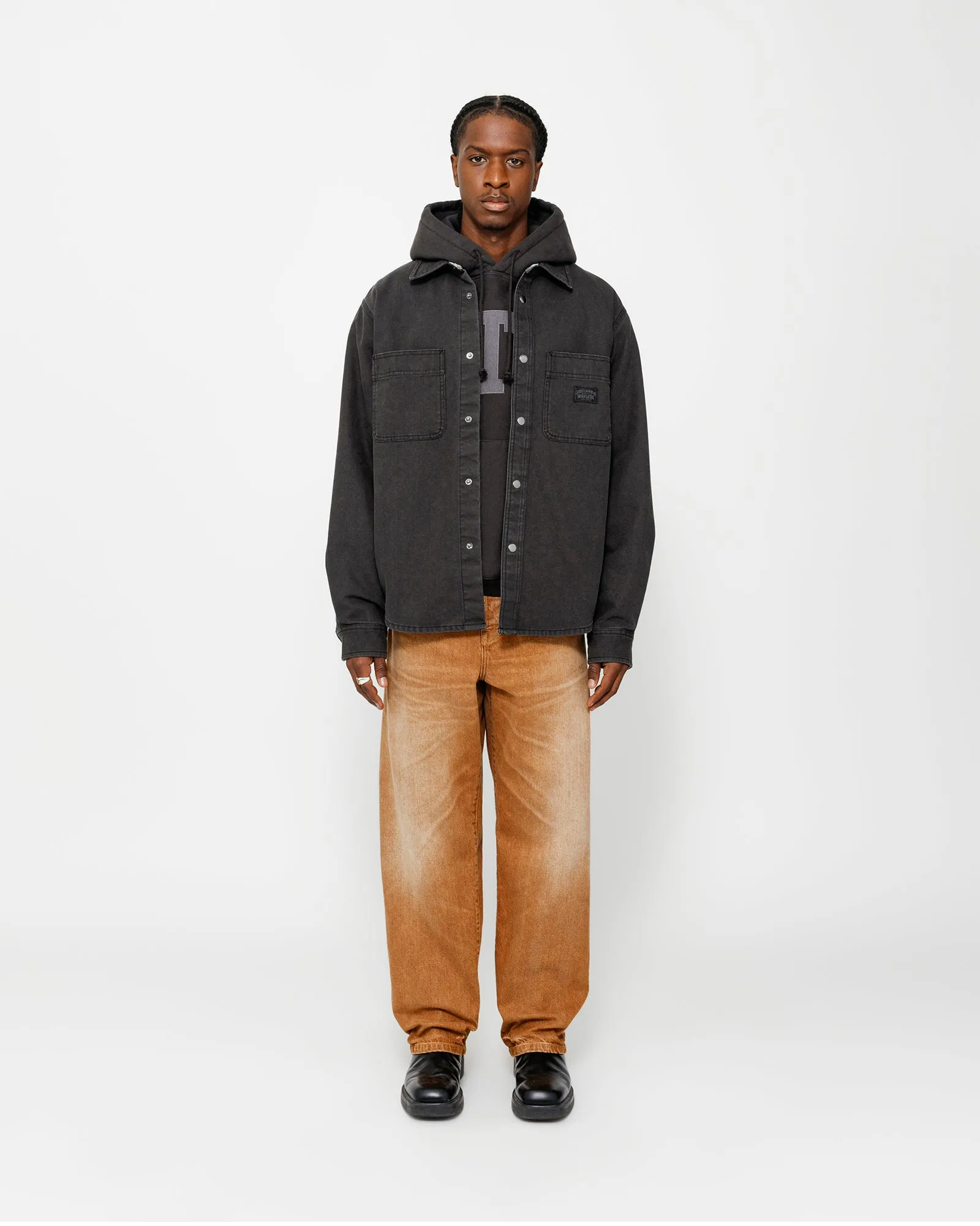 HEAVY WASHED CANVAS SHIRT sold by Stussy