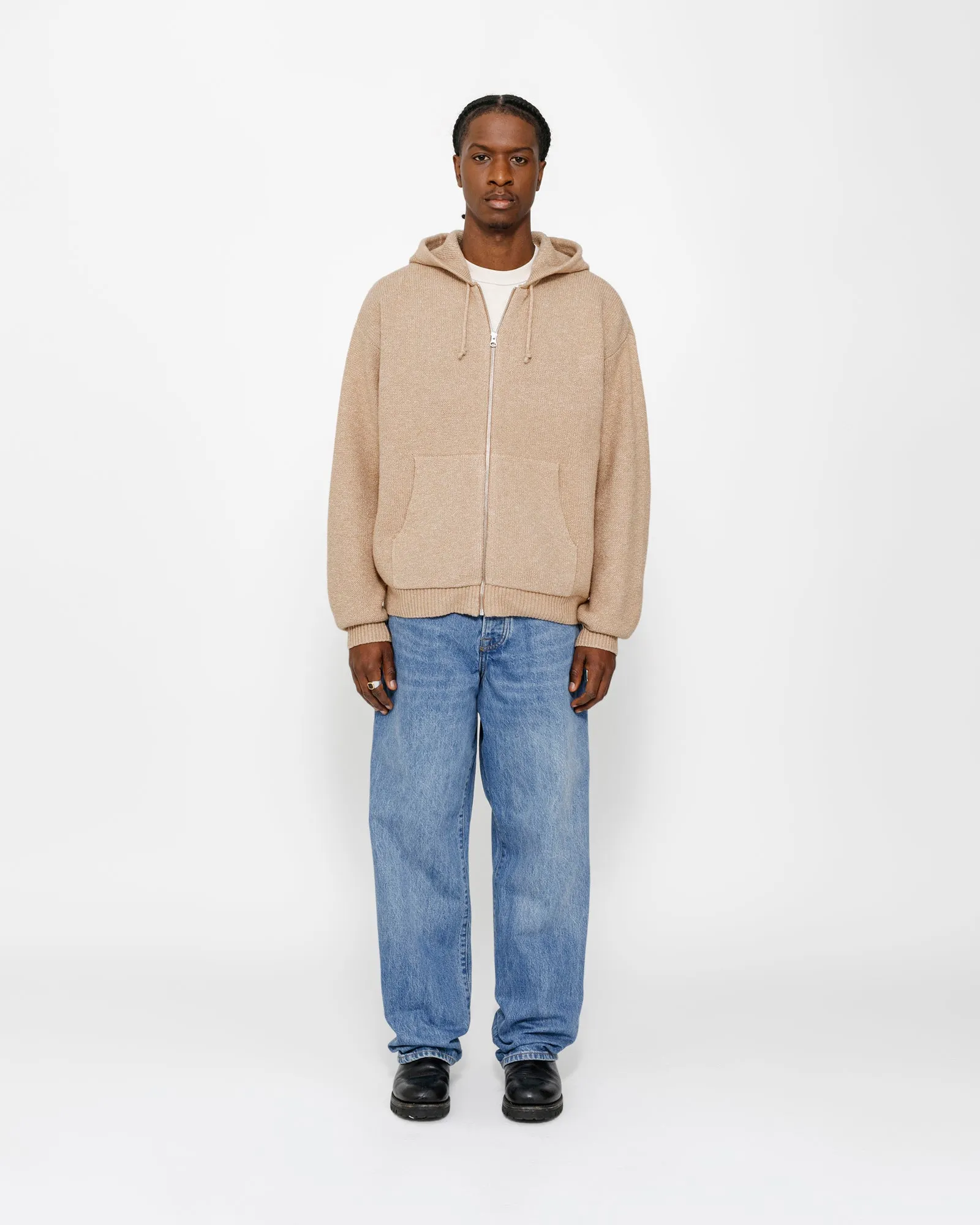 HOODED ZIP SWEATER sold by Stussy