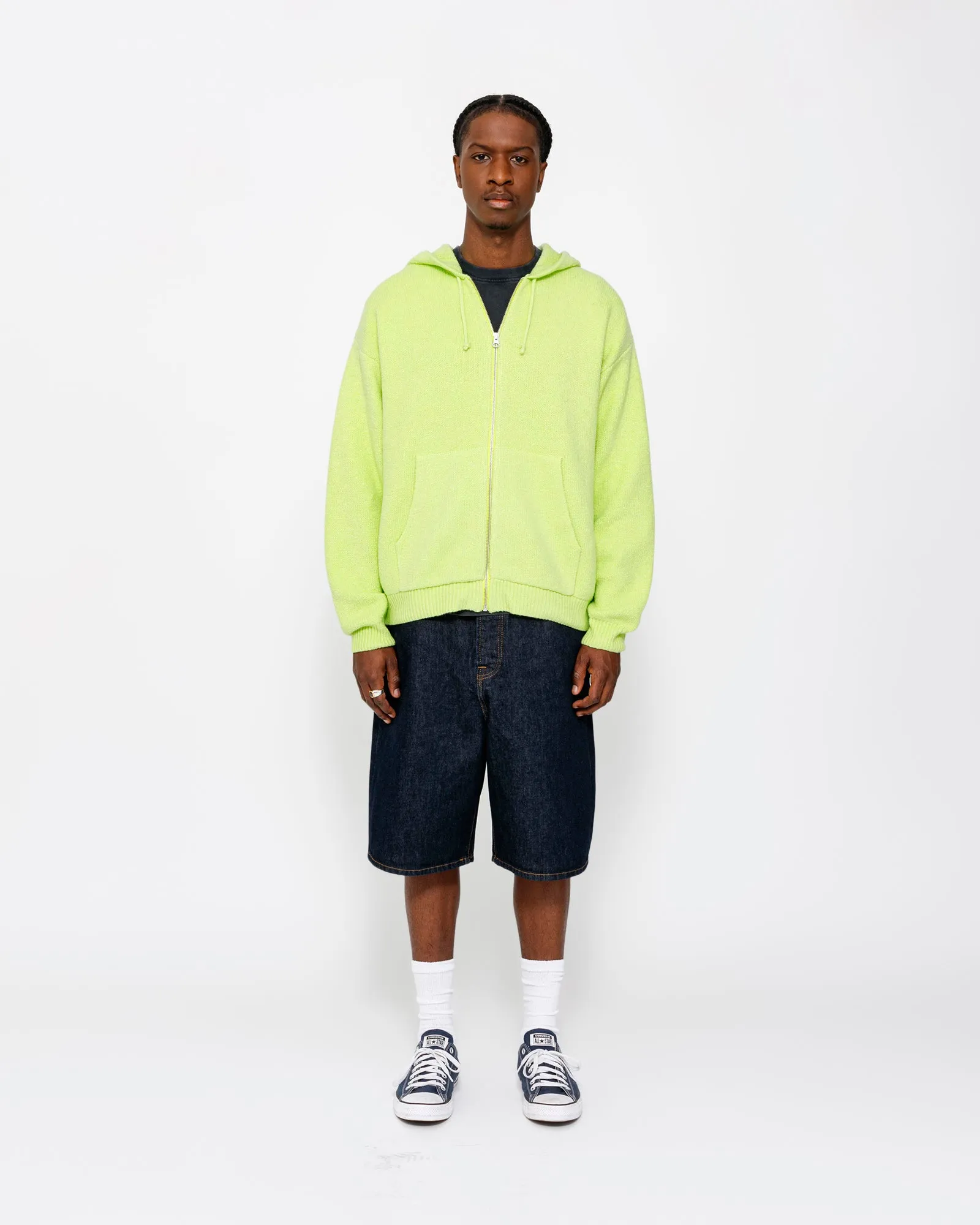 HOODED ZIP SWEATER sold by Stussy