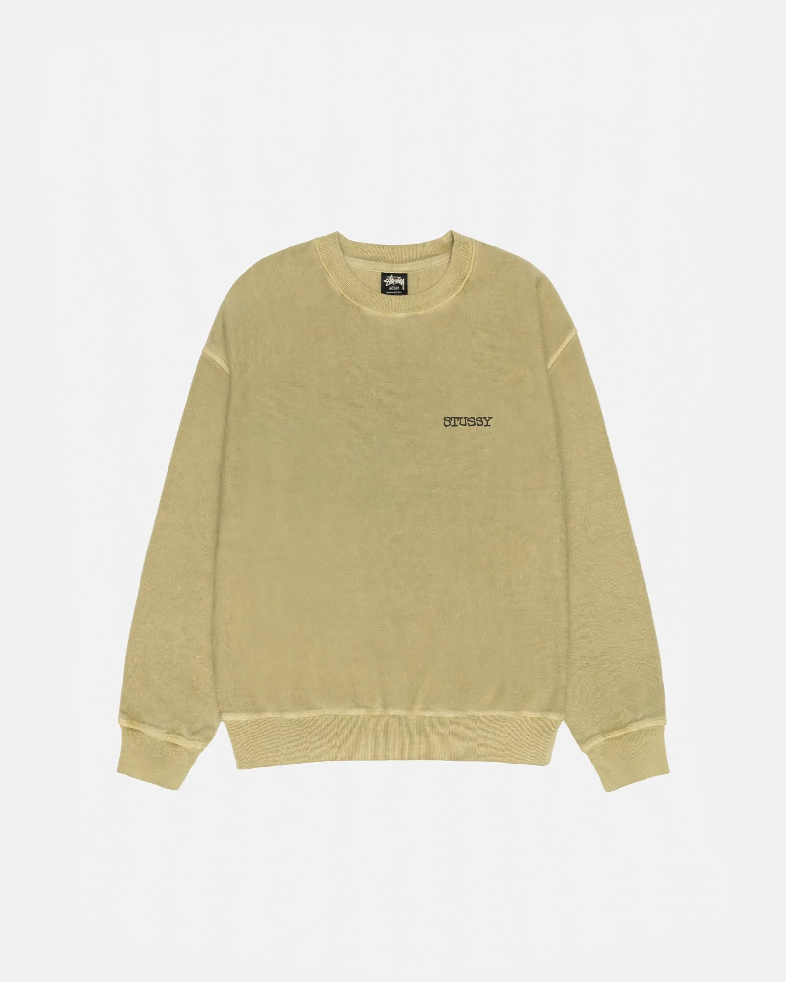 JUMBO CREW PIGMENT DYED sold by Stussy