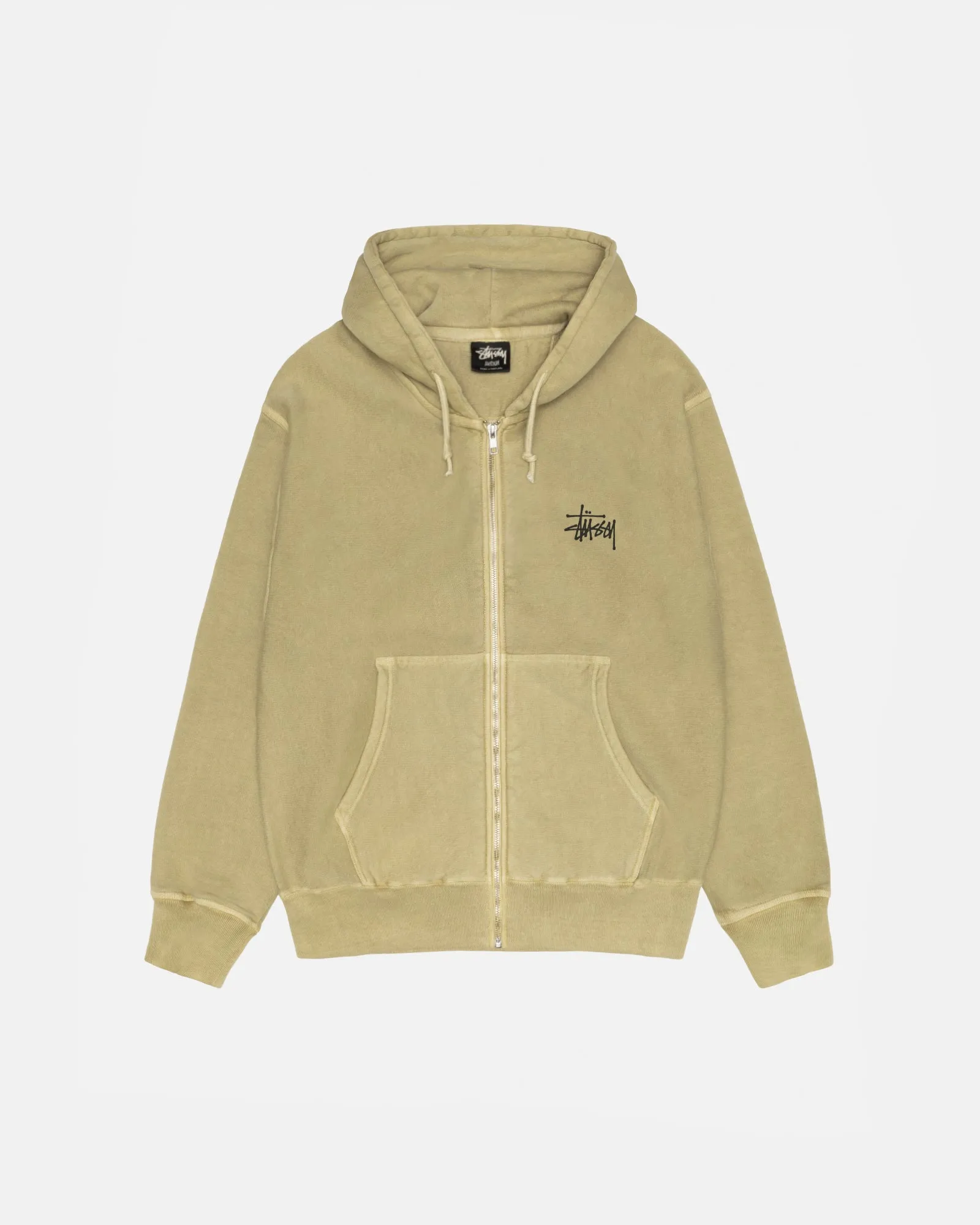 BASIC STÜSSY ZIP HOODIE PIGMENT DYED sold by Stussy
