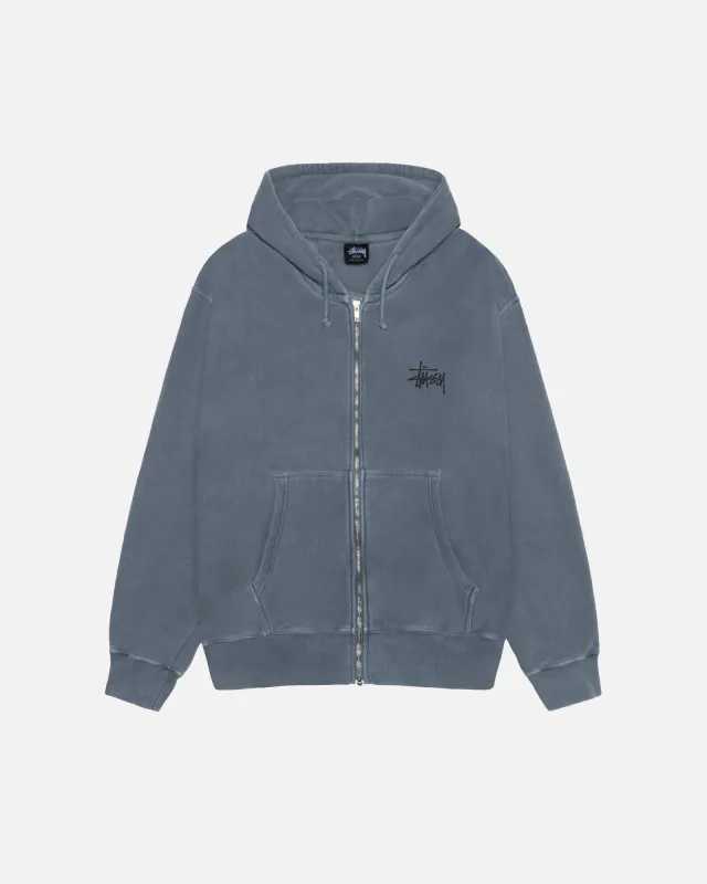 BASIC STÜSSY ZIP HOODIE PIGMENT DYED sold by Stussy