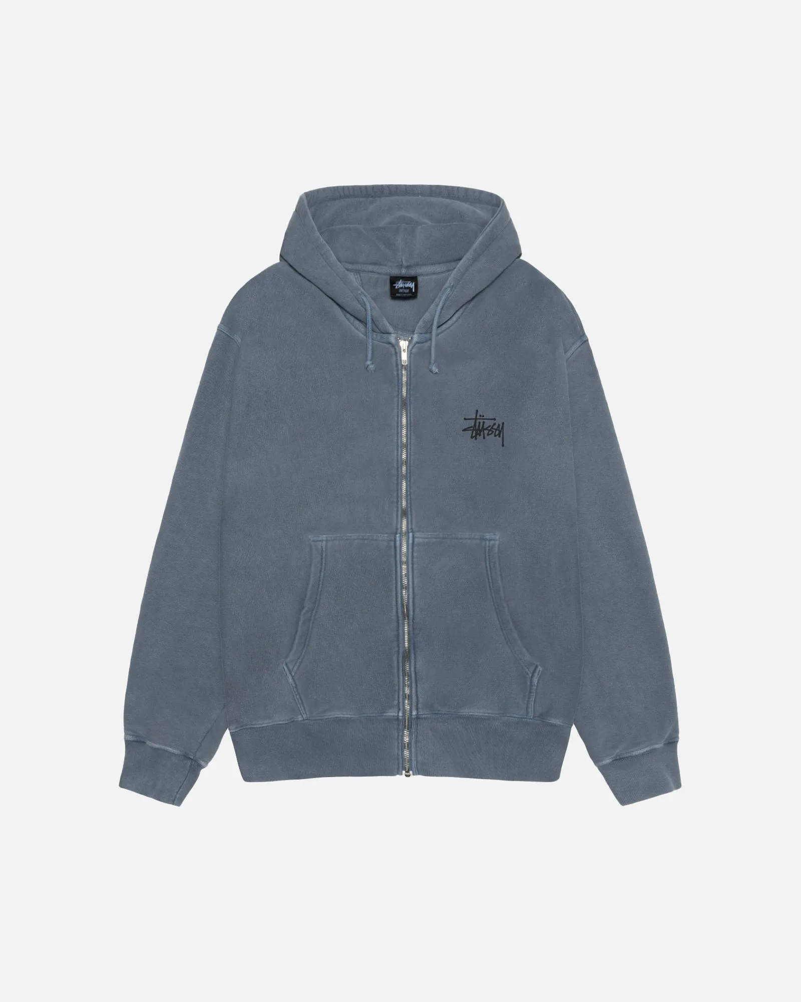 BASIC STÜSSY ZIP HOODIE PIGMENT DYED sold by Stussy