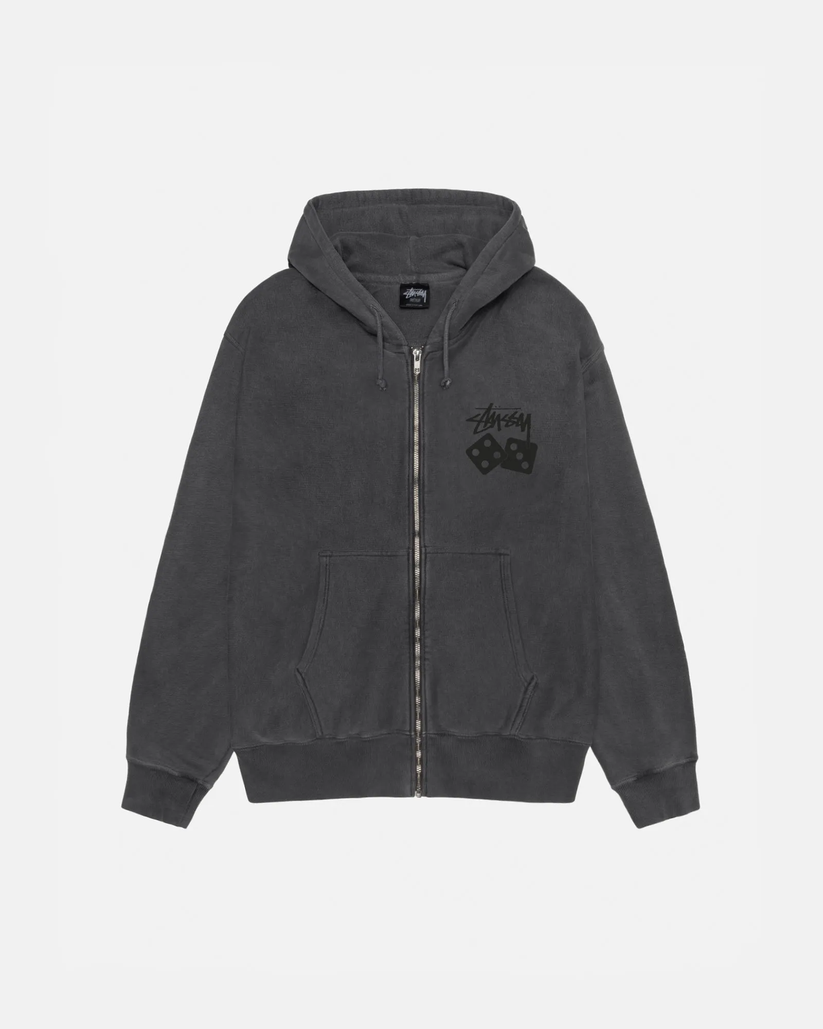 DICE ZIP HOODIE PIGMENT DYED sold by Stussy