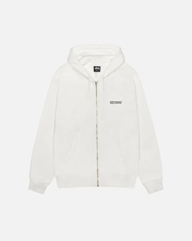 JUMBO ZIP HOODIE PIGMENT DYED sold by Stussy