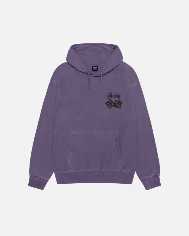 DICE HOODIE PIGMENT DYED sold by Stussy