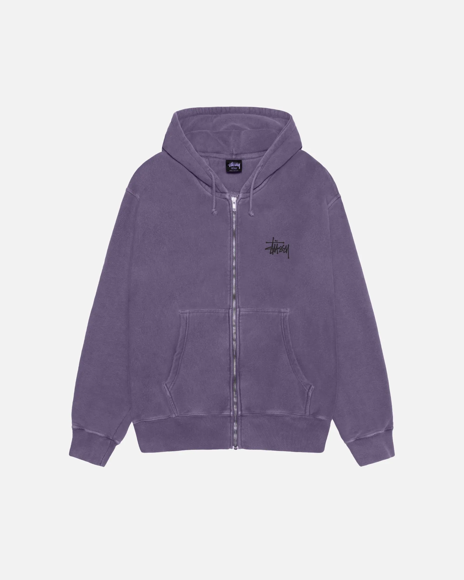 BASIC STÜSSY ZIP HOODIE PIGMENT DYED sold by Stussy