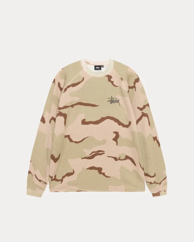 BASIC STÜSSY THERMAL 25ss Raglan Thermal LS Crew – Bone | Tops & Shirts | Stüssy