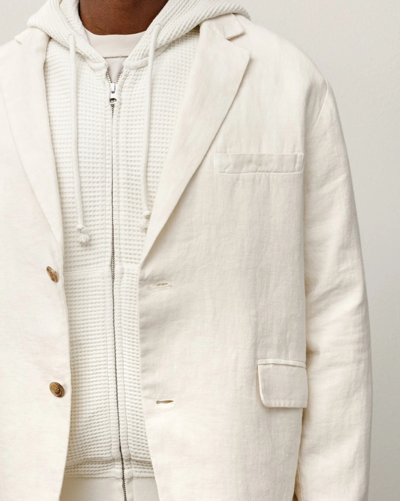 BLAZER TEXTURED LINEN sold by Stussy product image thumbnail 3
