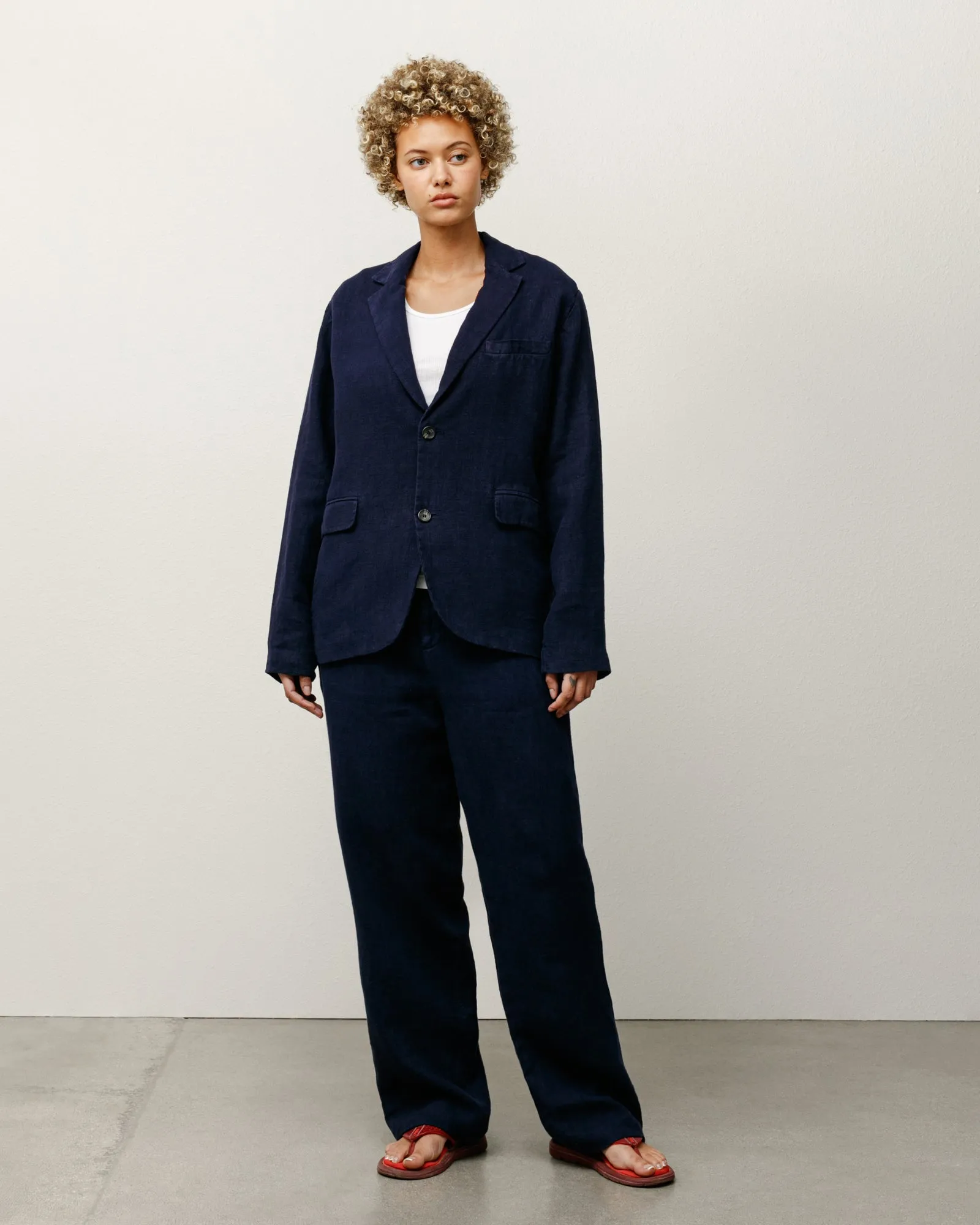 RELAXED TROUSER TEXTURED LINEN | Parallel