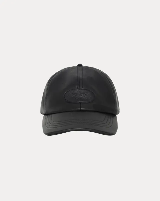 LOW PROFILE LEATHER STRAPBACK made by Stussy