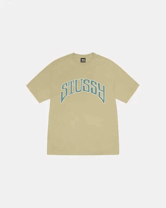 ARCHED TEE PIGMENT DYED sold by Stussy