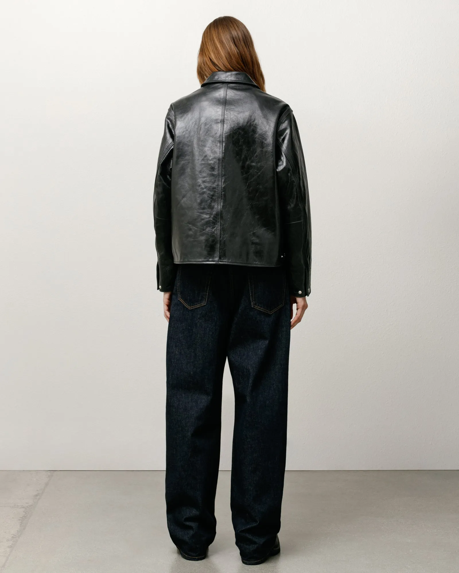 GARAGE JACKET LEATHER sold by Stussy product image thumbnail 3