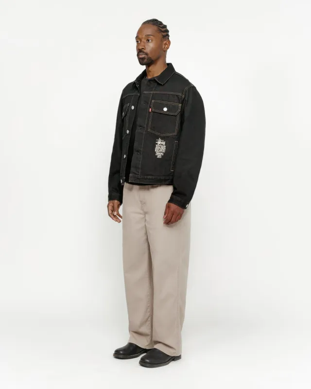 STÜSSY & LEVI'S CRISPY RINSE TRUCKER JACKET | Parallel