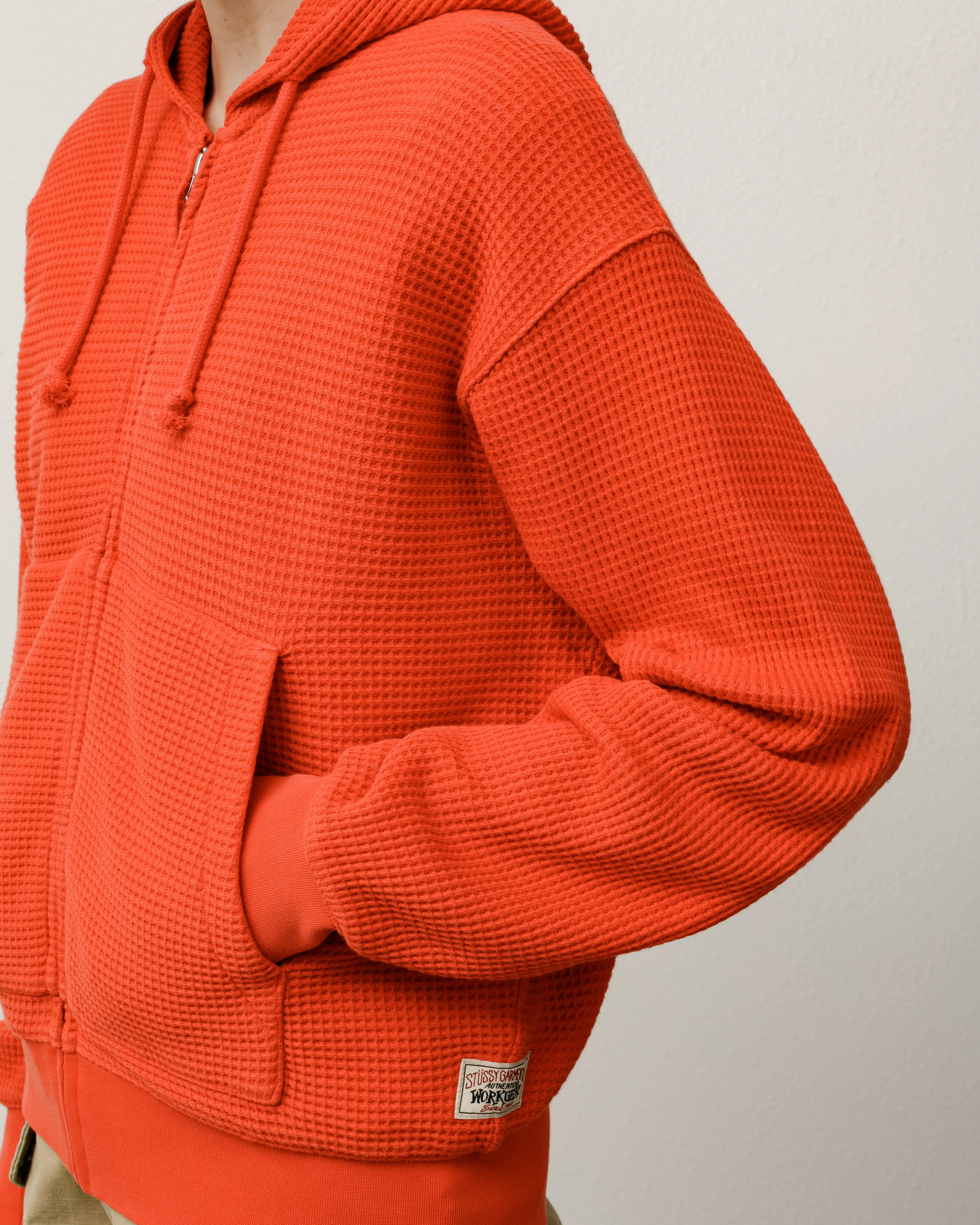 DOUBLE LAYER WAFFLE ZIP HOODIE sold by Stussy product image thumbnail 4
