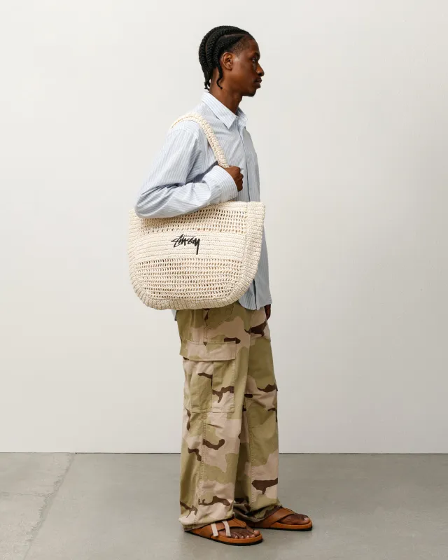 WOVEN TOTE BAG sold by Stussy