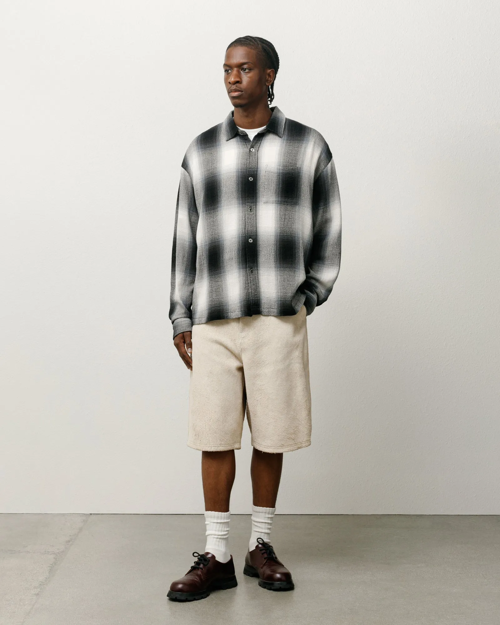 LOOSE WEAVE PLAID SHIRT sold by Stussy