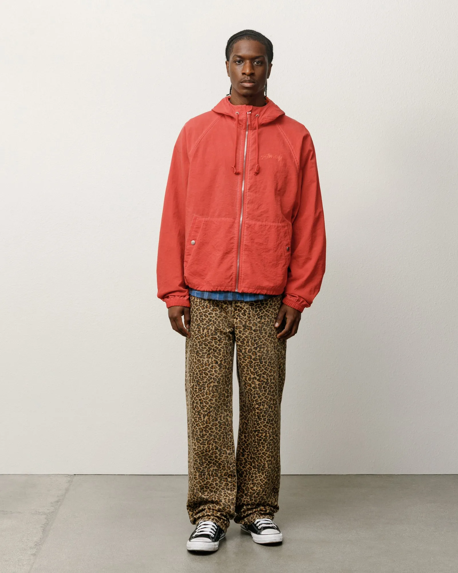 STÜSSY BEACH SHELL GARMENT DYED 3-21-25-StussyNylonAnorakWhite
