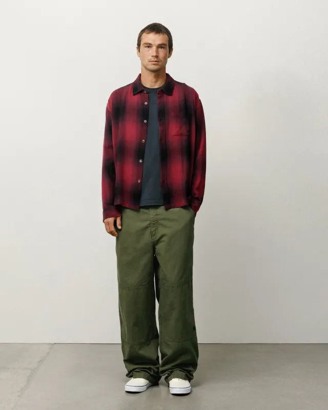 LOOSE WEAVE PLAID SHIRT sold by Stussy