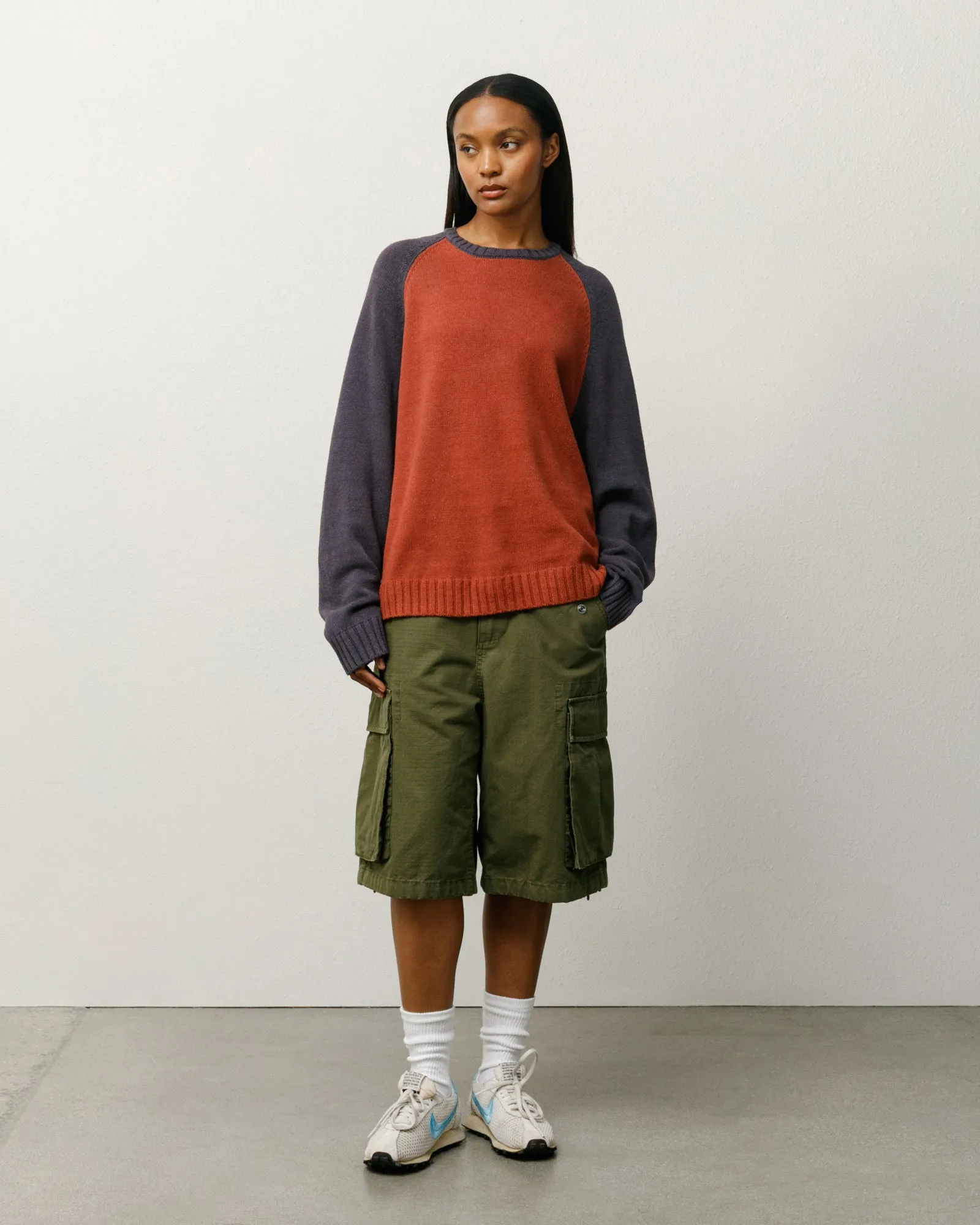 COLORBLOCKED RAGLAN KNIT CREW sold by Stussy product image thumbnail 4