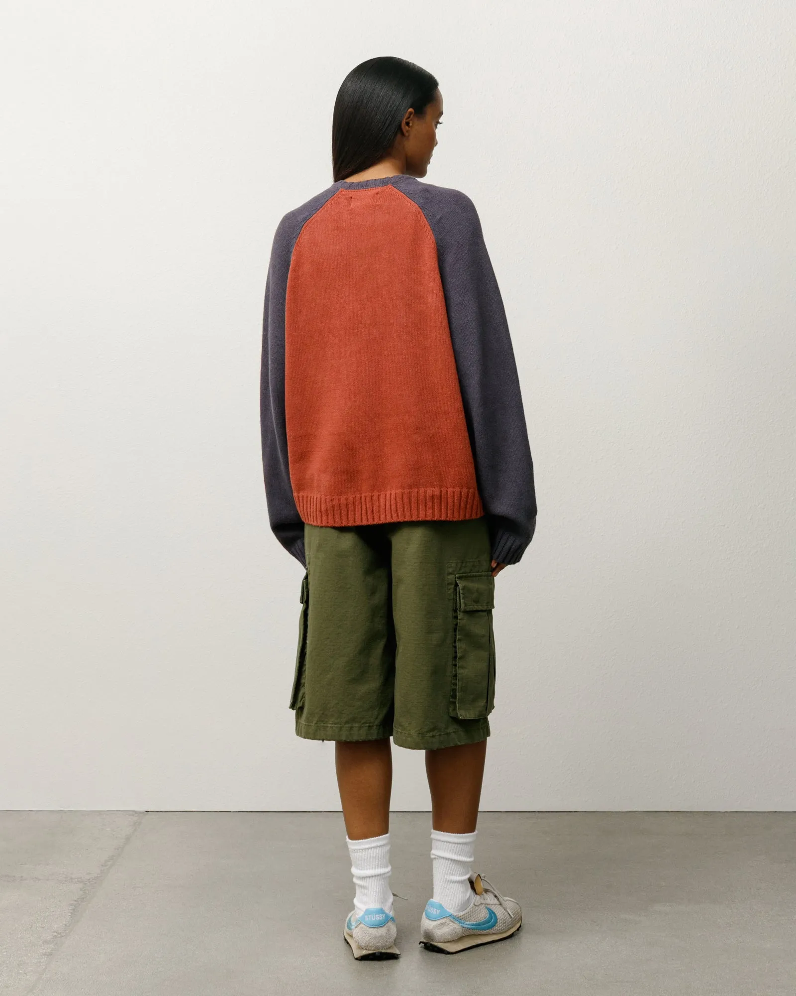 COLORBLOCKED RAGLAN KNIT CREW sold by Stussy product image thumbnail 5