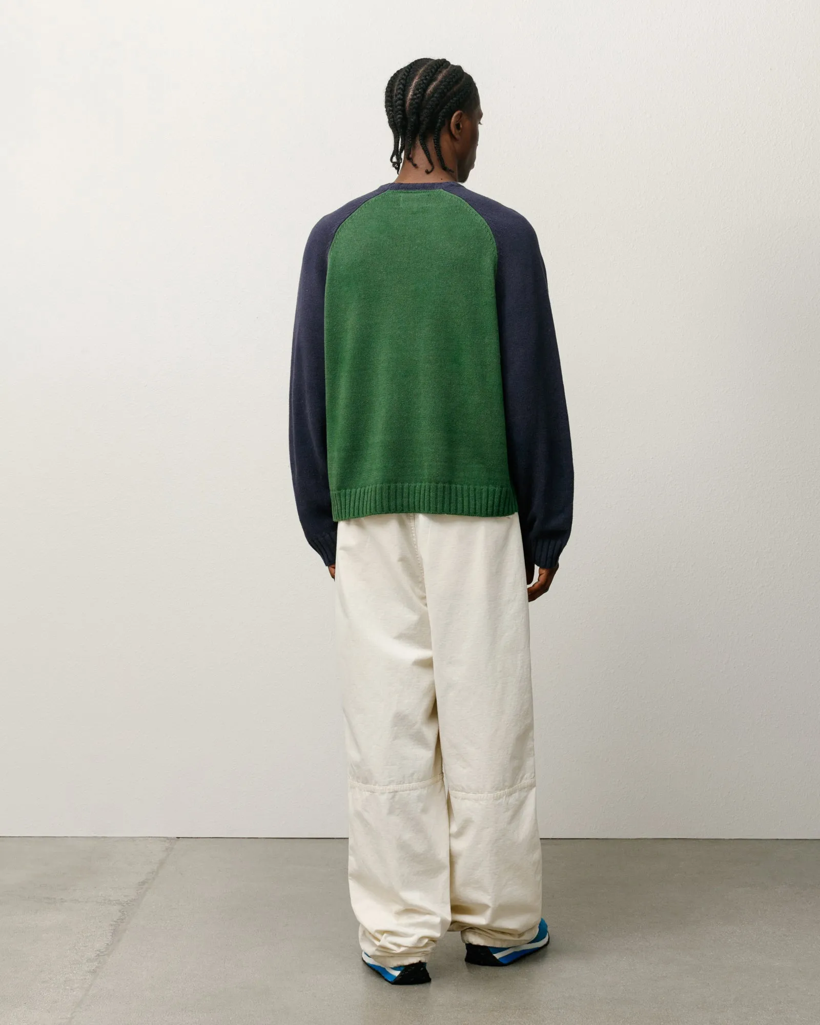 COLORBLOCKED RAGLAN KNIT CREW sold by Stussy product image thumbnail 3