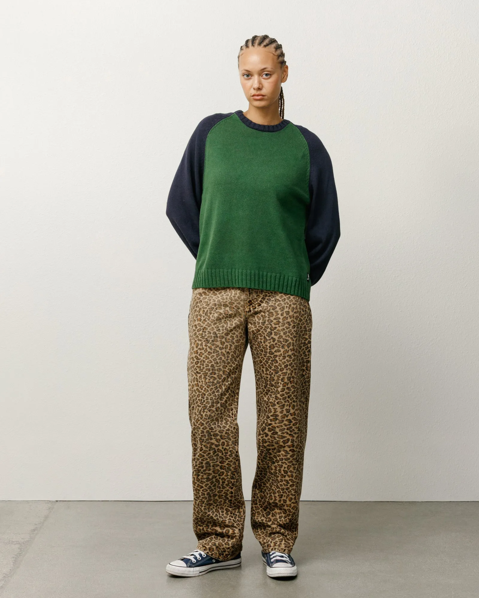 COLORBLOCKED RAGLAN KNIT CREW sold by Stussy product image thumbnail 4