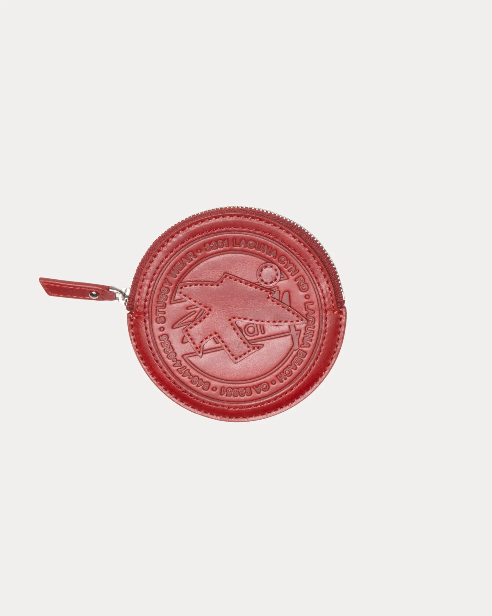 SURF DOT LEATHER POUCH sold by Stussy