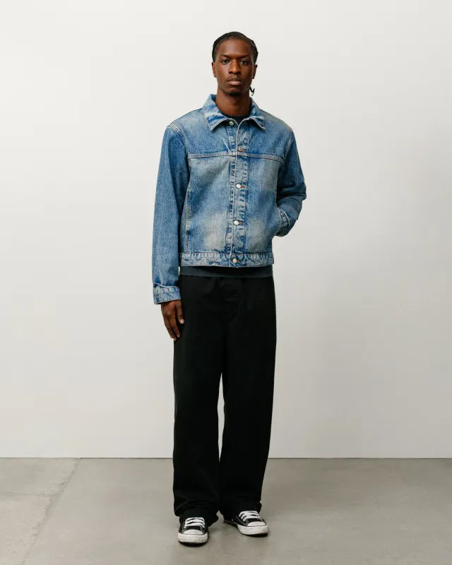 TRUCKER JACKET DENIM sold by Stussy