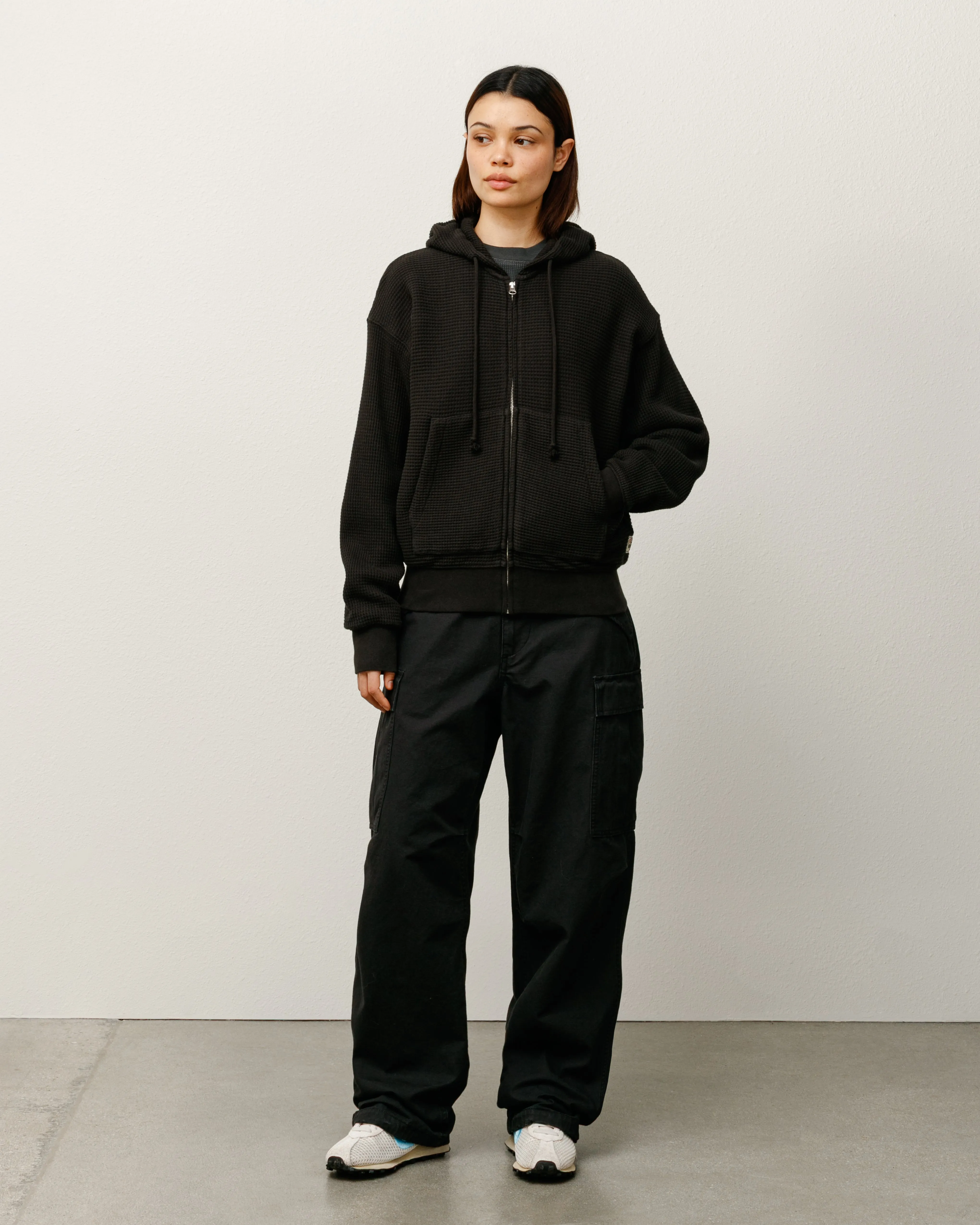 DOUBLE LAYER WAFFLE ZIP HOODIE sold by Stussy product image thumbnail 4