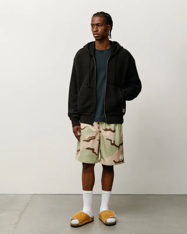 DOUBLE LAYER WAFFLE ZIP HOODIE sold by Stussy