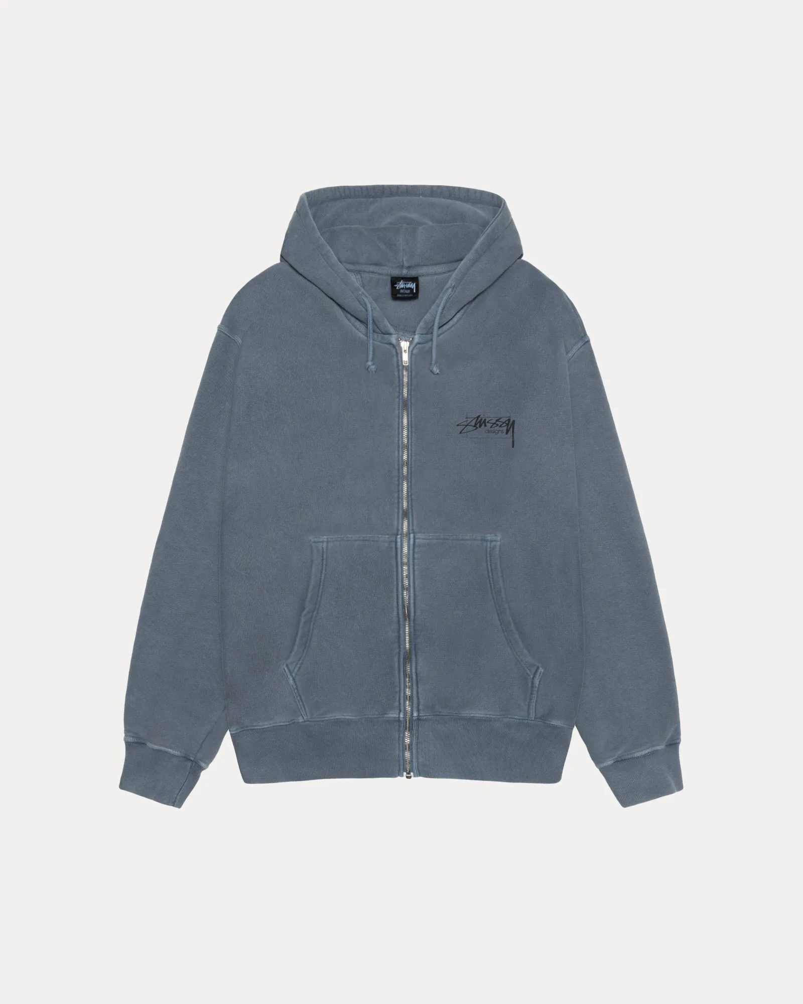 MODERN AGE ZIP HOODIE PIGMENT DYED sold by Stussy