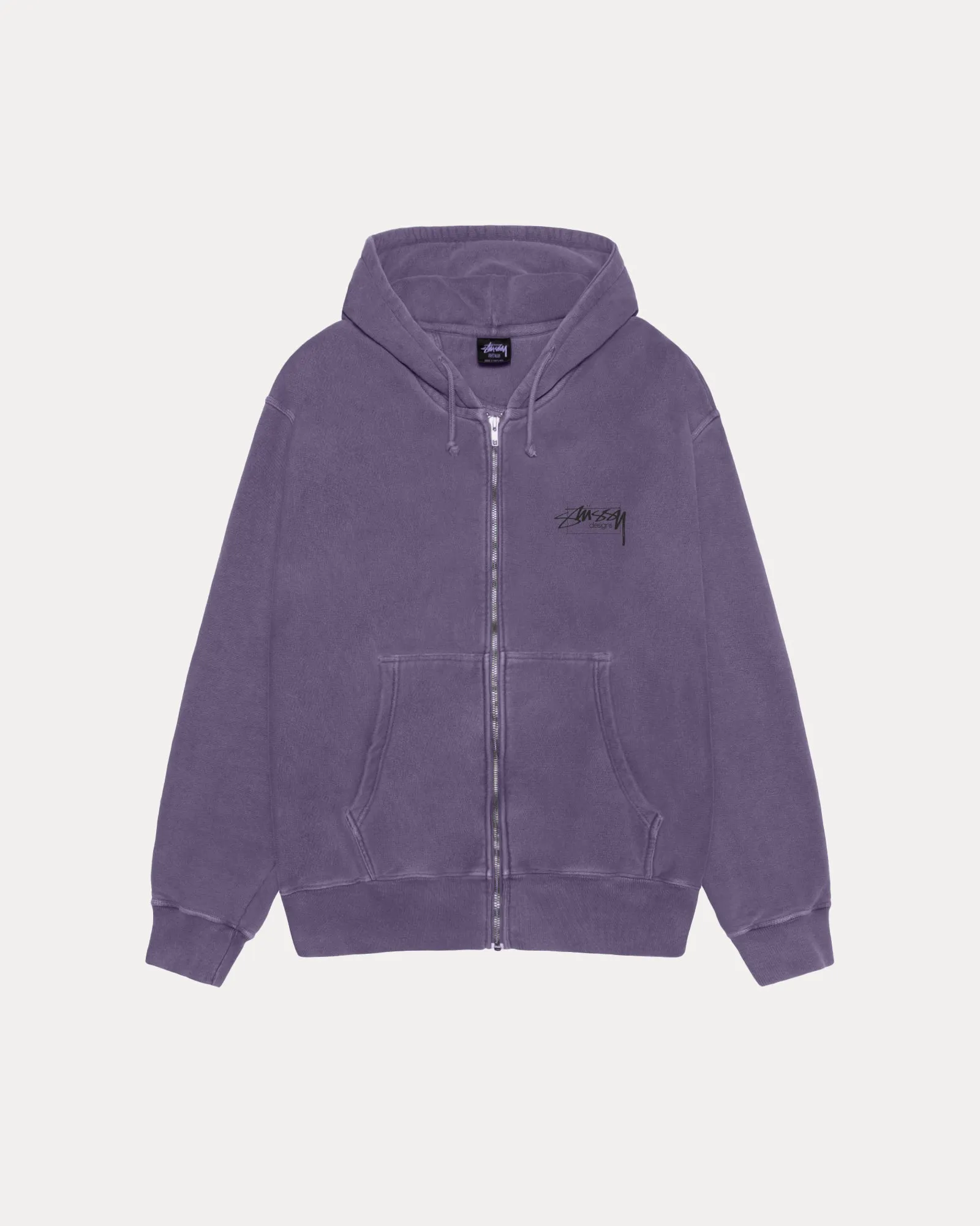 MODERN AGE ZIP HOODIE PIGMENT DYED sold by Stussy