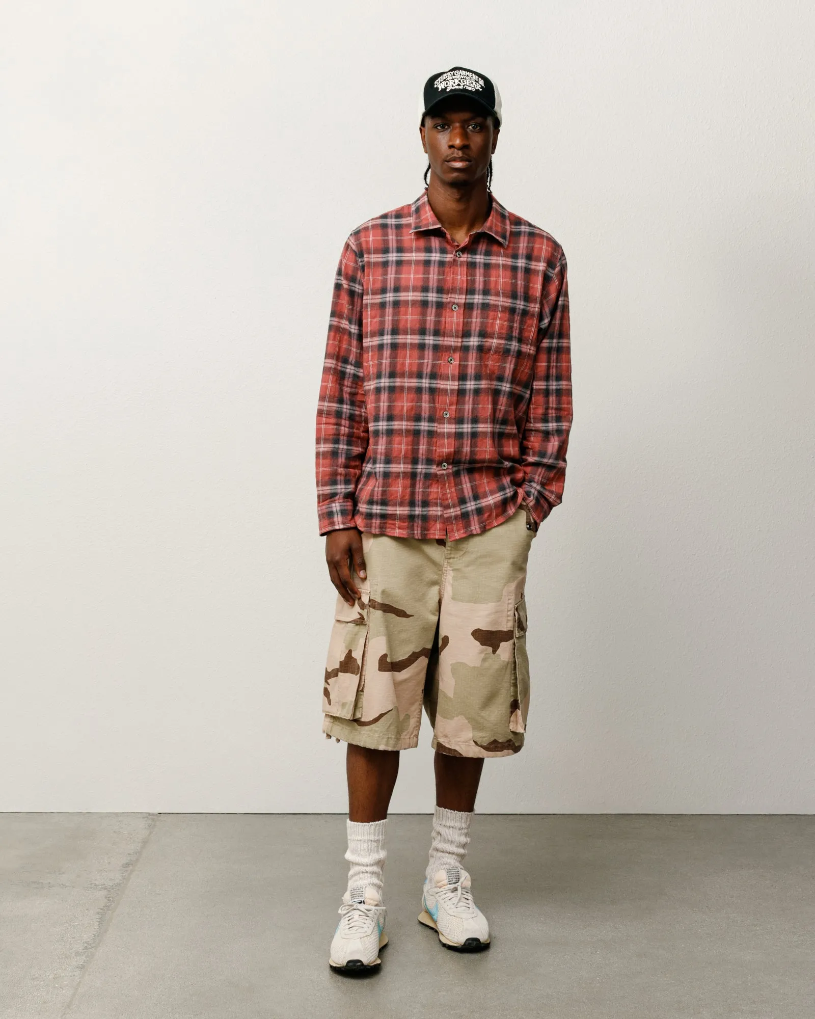 BEACH PLAID SHIRT sold by Stussy