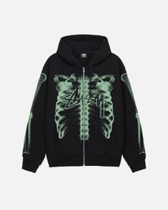 RIB CAGE ZIP HOODIE sold by Stussy