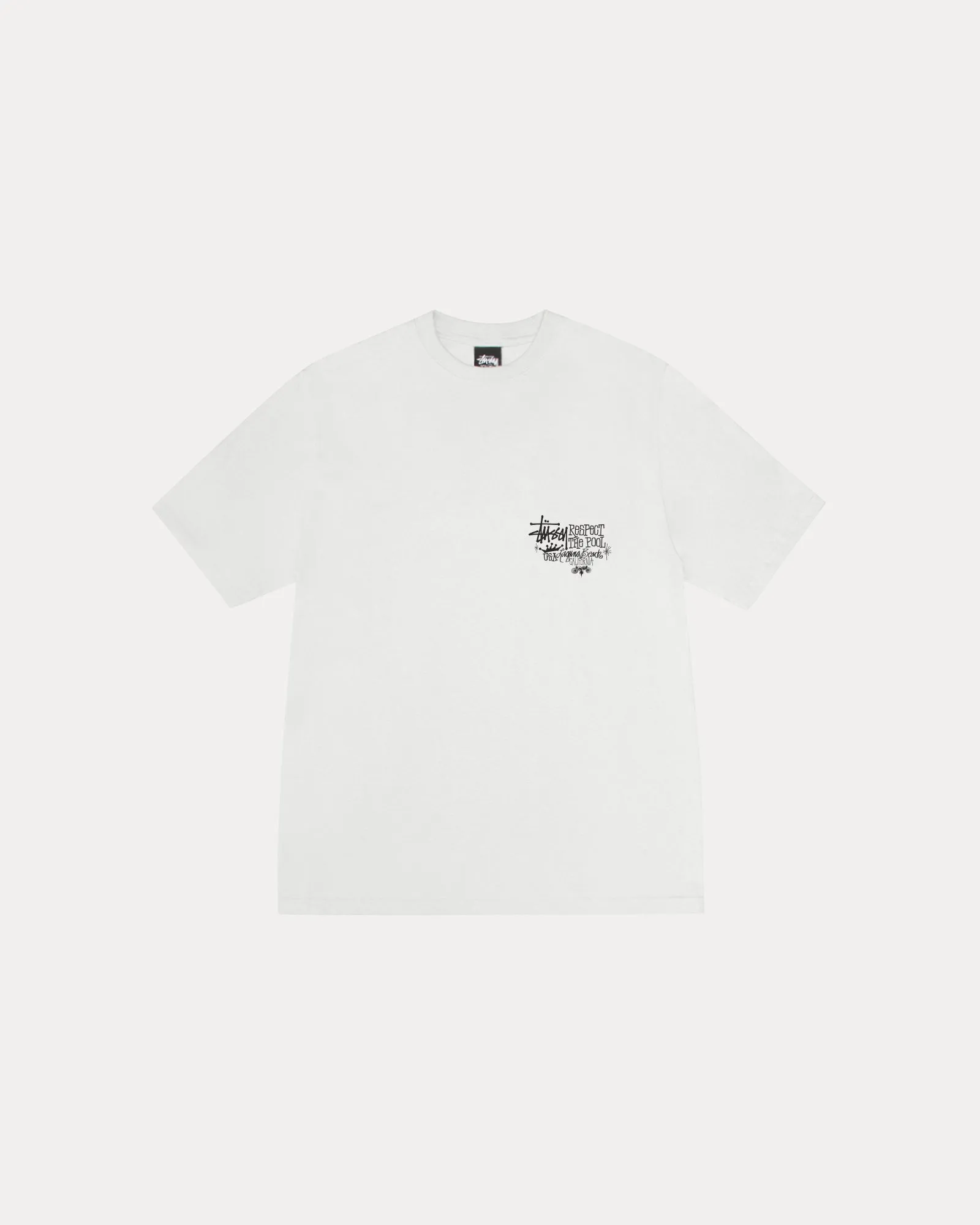 RESPECT THE POOL TEE PIGMENT DYED sold by Stussy