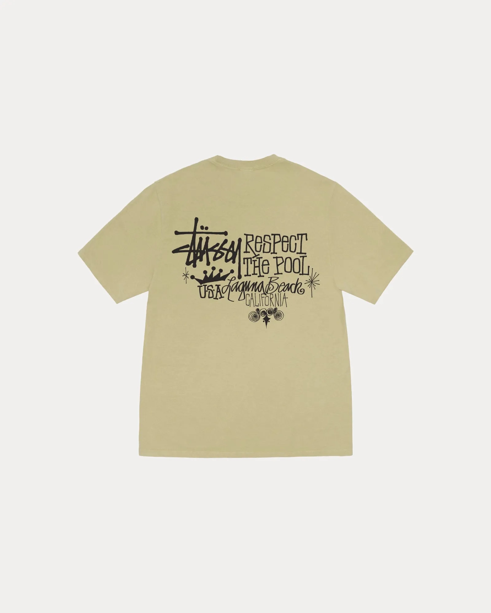RESPECT THE POOL TEE PIGMENT DYED sold by Stussy product image thumbnail 2